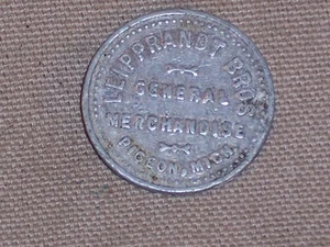 Vintage Leipprandt Bros.10c Trade Token, Pigeon, Michigan - Picture 1 of 2