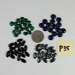Lote de cabujones mixtos de paquetes de cabinas suministros de joyería de varias piedras p35 - Imagen 1 de 1