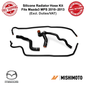 Mishimoto Black Silicone Radiator Hose Kit For 10-13 Mazda3 MPS #MMHOSE-MS3-10BK - Picture 1 of 9