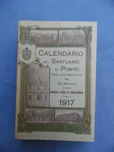 CALENDARIO BASILICA PONTIFICIA S.S. ROSARIO IN VALLE DI POMPEI-ANNO 1917 - Picture 1 of 1