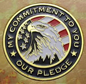 National Guard - My Commitment To You - Our Pledge USA American Eagle Coin Medal - Picture 1 of 6