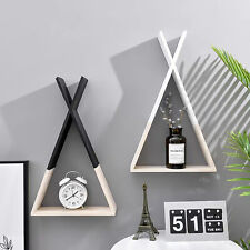 Triangle Floating Shelves Display Decor Diy 8 Colors for Kid Living Room Bedroom