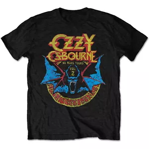 Camiseta Negra Ozzy Osbourne Bat Circle Edición Limitada NUEVA OFICIAL - Imagen 1 de 2