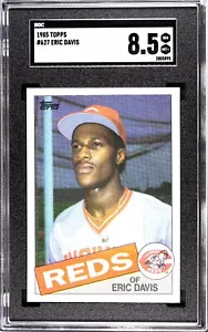 1985 Topps #627 Eric Davis Rookie RC SGC 8.5 - Picture 1 of 2