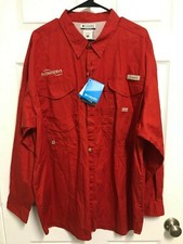Flowserve Valtek Kammer Logix Men Red Vented Fishing Shirt 2Xl Columbia New Tag