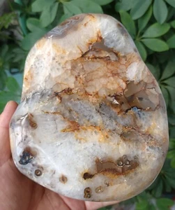 1685g Natürlicher Karneol Achat Quarz Kristall Freeform Druzy Platte Reiki Stein - Bild 1 von 9