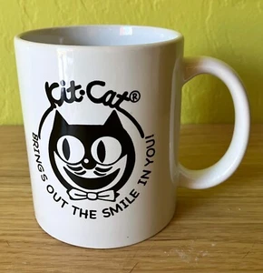 KIT-CAT KLOCK Logo Ceramic Coffee Mug "Brings Out The Smile In You" Kat Clock - Picture 1 of 3