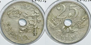 Spain 1927 25 Centimos 198441 combine shipping - Picture 1 of 3