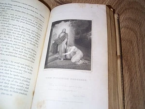 The Pilgrim's Progress by John Bunyan - Richard Westall ILLUS  HB 1820 LEATHER   - Picture 1 of 8