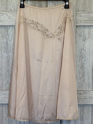 Vintage Henson Kickernick Slip Womens Made in USA Lace Antron Nylon Sz M - Image 1 of 4