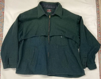 Vintage Johnson Woolen Mills Hunting Jacket Men Wool  Zip Up 70’s - Image 1 of 4