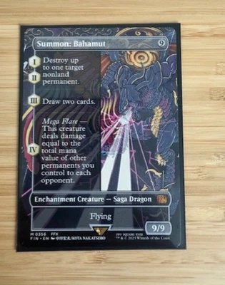 Summon: Bahamut (Borderless) Final Fantasy Regular NM *Ship In Hard Case - Image 1 of 2