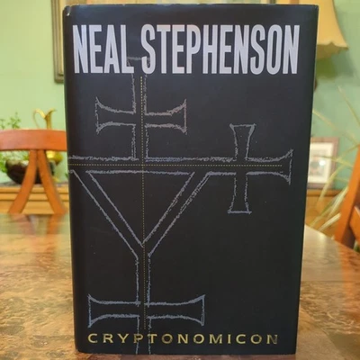 Cryptonomicon by Neal Stephenson - Hardcover w/DJ First Ed/First Print *Signed* - Image 1 of 4