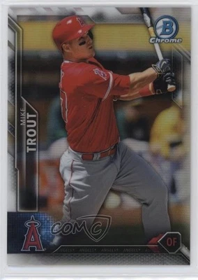 2016 Bowman Chrome Refractor /499 Mike Trout #1 - Image 1 of 2