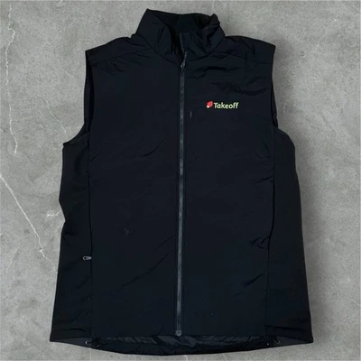 Arc’teryx Atom LT Vest Men’s Size Large Black Full Zip Corporate Logo Stains - Image 1 of 4
