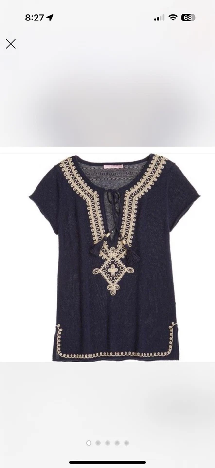 Calypso St Barth, Suéter Mujer, Suéter Azul Marino, 100% Cachemir Foto 1 de 4