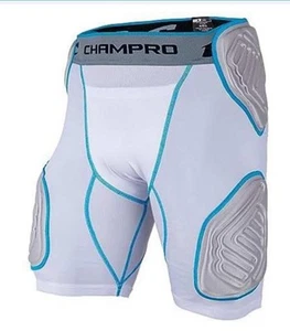 CHAMPRO Tri-Flex 5-Pad Integrated Girdle, WHITE , GREY INSET, Adult X-Large XL - Picture 1 of 1