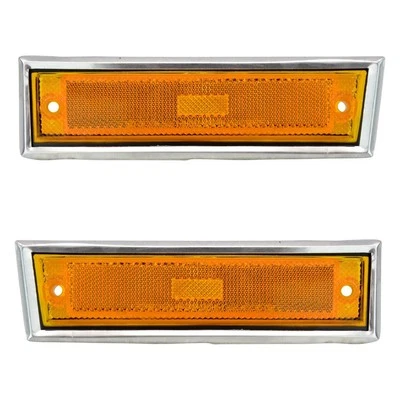 For GMC K3500 81-83 Driver & Passenger Side Replacement Side Marker Lights Foto 1 de 4