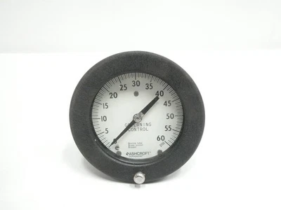 Ashcroft 45-1377-AS-02B-60 Pressure Gauge 4-1/2in 1/4in Npt 0-60psi - Image 1 of 4