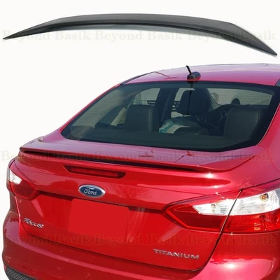 Ford Focus 2012 2013 2014 sedán de 4 puertas estilo fábrica alerón ala sin pintar Foto 1 de 4