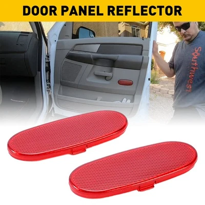 2X painel de carro luz refletora lente vermelha para Dodge 2003-2009 Ram 2500/3500 - Imagem 1 de 4