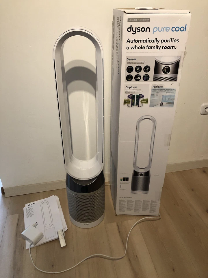 Dyson Pure Cool Tower Luftreiniger Ventilator Weiß/Silber mit OriginalVerpackung - Bild 1 von 4