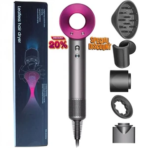 Hair Dryer Supersonic  For Women (Purple/Grey) Condition Box UK - Picture 1 of 5