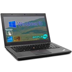 Lenovo T460 14" I5 Windows 10 Computer 8Gb 120Gb Portable Notebook Touchscreen - Picture 1 of 9