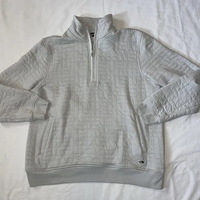 Sudadera Pullover Acolchada Gris Pico Largo The North Face Para Hombre 1/4 Cremallera XL Foto 1 de 4