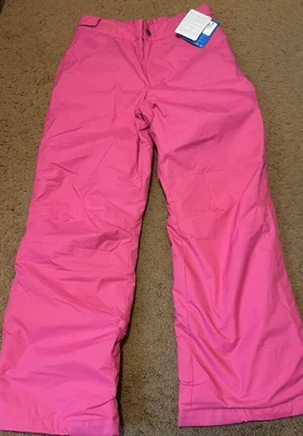 Columbia Girl's Snow Ski Pants Size L (14-16) NEW Pink Ice - Image 1 of 4