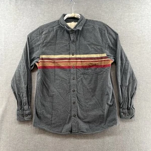 Eddie Bauer Men’s Size L Tall Long Sleeve Button Up Soft Cotton Striped Shirt - Picture 1 of 7