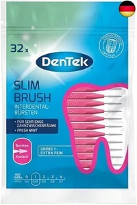 DenTek Slim Brush - Größe 1 - extra fein - für sehr enge Zahnzwischenräume - mit - Bild 1 von 1
