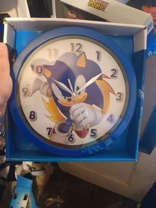 Official Sega Sonic The Hedgehog 9.5" Wall Clock - Picture 1 of 2
