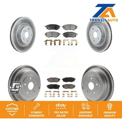 Front Rear Coated Disc Brake Rotors And Ceramic Pads Kit For Subaru Tribeca B9 - Image 1 of 4