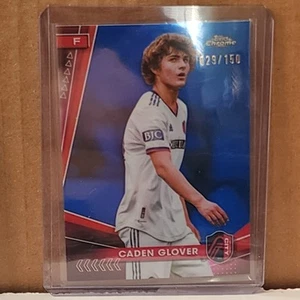Caden Glover 2024-25 Topps Chrome MLS Blue Refractor #29/150 St. Louis City SC - Picture 1 of 3