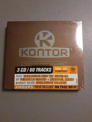 3 CD Kontor - Top Of The Clubs - Volume 43 - Various Sampler - Neu und OVP - Bild 1 von 4