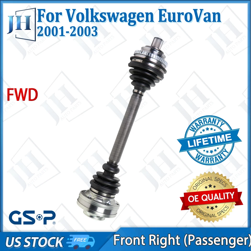 OE Front Right Passenger CV Axle Shaft For 2001 2002 2003 Volkswagen EuroVan FWD - Image 1 of 4