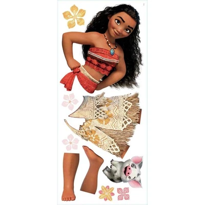 Juego de calcomanías de pared gigantes Disney Moana con 10 pegatinas de pared extraíbles 17X36,5 Foto 1 de 2