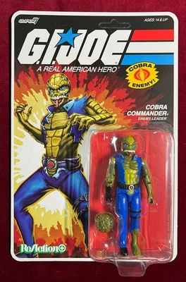 Super7 ReAction+ GI JOE ONCE A MAN COBRA COMMANDER O-Ring 3.75" Action Figure - Image 1 of 4