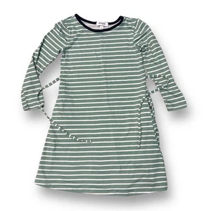 Speechless Girls Size 6 Sage Green Striped Soft Knit Tie-Back Long Sleeve Dress - Picture 1 of 1