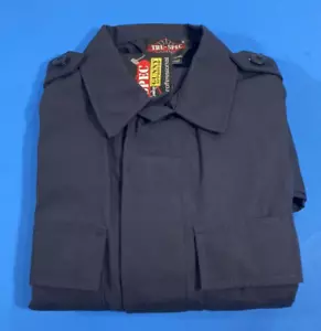 NEW TRUSPEC 1367 LONG SLEEVE TACTICAL SHIRT NAVY XS REGULAR - Picture 1 of 3