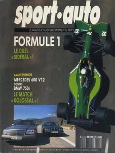 SPORT AUTO n°351 04/1991 MERCEDES 600 V12 BMW 750i OMEGA LOTUS ALPINE A610 - Imagen 1 de 1