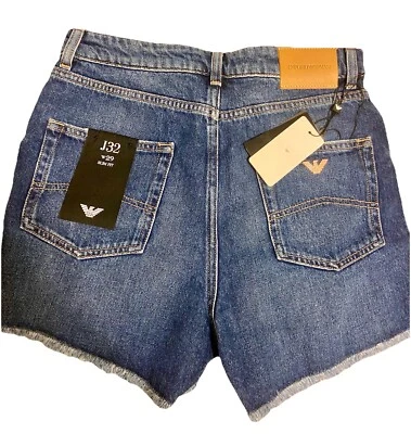 Authentic Women’s Emporio Armani Denim Shorts Sz. W 29 - Image 1 of 4