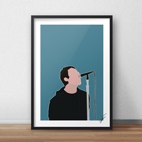 Liam Gallagher Print home gift A5 A4 A3 bedroom funny joke quote wall art