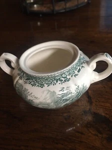 Villeroy Boch Burgenland grüne Zuckerschale - Bild 1 von 3