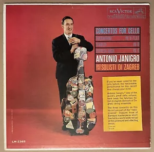 ANTONIO JANIGRO - Concertos For Cello: Boccherini/Vivaldi (Vinyl LP) 1960 LM2365 - Imagen 1 de 1
