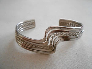 Taxco gewelltes Sterlingsilber Armreif Armband 280022 - Bild 1 von 7