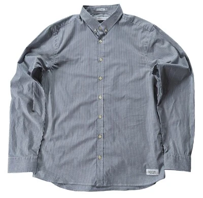 Camisa a Rayas Peak Performance Para Hombre Informal Viaje Senderismo | Calce Ajustado L Foto 1 de 4
