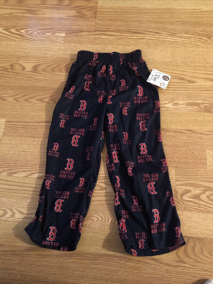 MLB Boston Red Sox Boy's Logo Lounge Pajama Pants Size XSmall 4/5 - Image 1 of 4