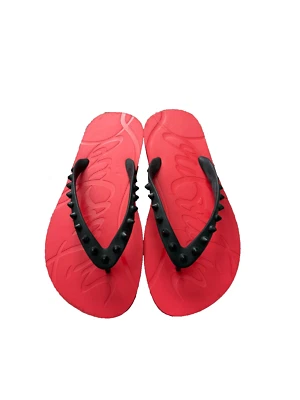 Sandalias Christian Louboutin Loubi Spike chanclas de goma con tachuelas (36 EU; 6 US) Foto 1 de 4